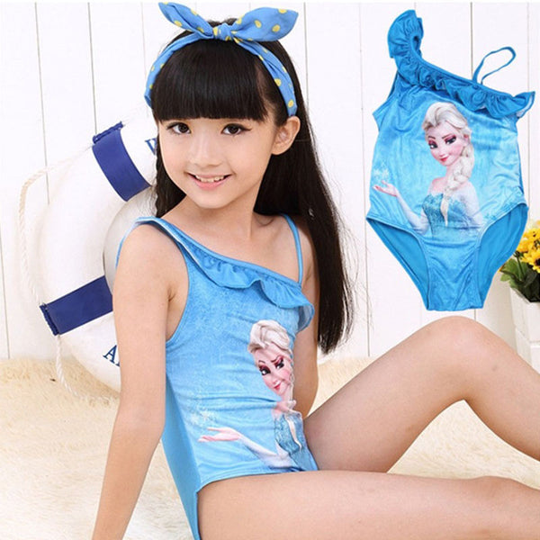 Baby Girls Swimwear Toddler Swimsuit Character Queen Elsa Anna biquini BabyLookz