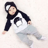 Spring Baby Clothing Sets 2PC suits Round-neck Baby Shirt+Pants 100% Cotton Baby boys girls Tracksuits