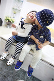 Boys shirts long sleeve with collar lovely cartoon mickey polka