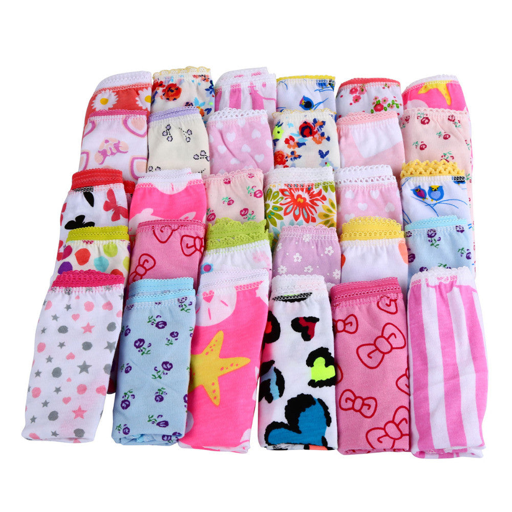 Fashion Girl Underwear 4 Pcs / Lot Cute Cotton Panties @ Best Price Online