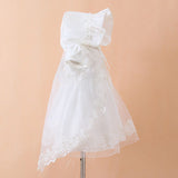 Baby Girls Christening Gown Dresses+Hat+Shawl Vestidos Infantis Princess