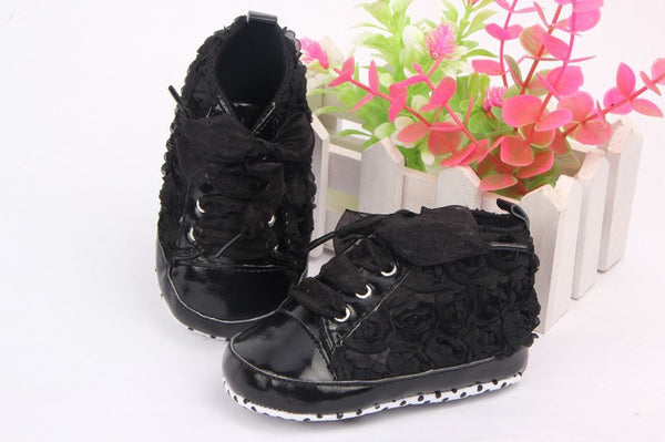 Baby Kids Toddler Sapato Infant Rose Flower Soft Sole Girl Shoes Baby