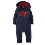 Fashion Brand Baby Moda Roupas Bebe Long Sleeve Hooded Cotton Rompers Newborn Boy Baby Winter Romper