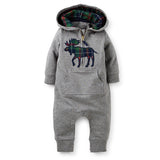 Fashion Brand Baby Moda Roupas Bebe Long Sleeve Hooded Cotton Rompers Newborn Boy Baby Winter Romper