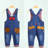 Spring baby rompers Animal Boy's Girl's Jumpsuit roupas de bebe Denim Overalls infant costumes Baby Clothing