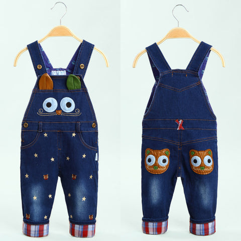 Spring baby rompers Animal Boy's Girl's Jumpsuit roupas de bebe Denim Overalls infant costumes Baby Clothing