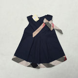 Baby clothing summer style dresses cotton child outfits plaid costumes