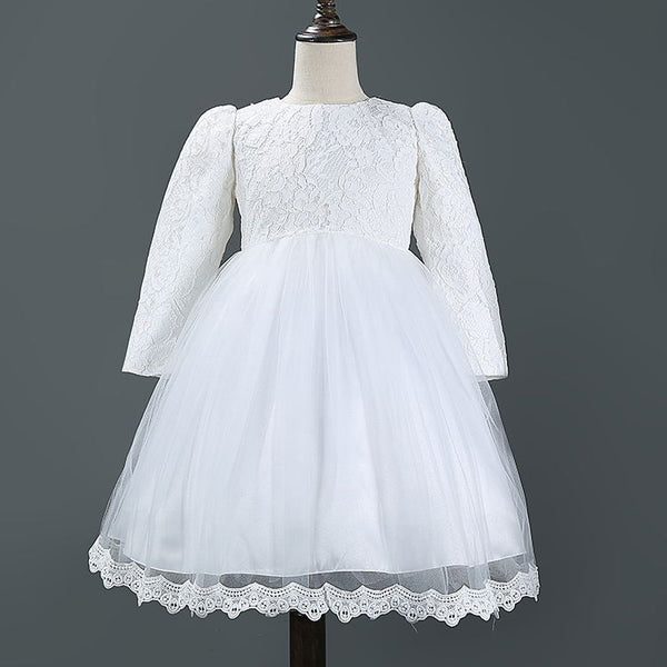 Autumn Winter baby girls dresses new Lace birthday dress long sleeve christmas dress for girl kids