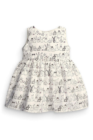 Bunny baby girls dress baby dress vestido infantil pattern printed dresses