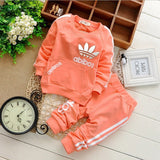 New cotton spring children baby boys autumn spring 2pcs clothing set suit baby shirt+pants sets