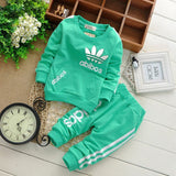 New cotton spring children baby boys autumn spring 2pcs clothing set suit baby shirt+pants sets